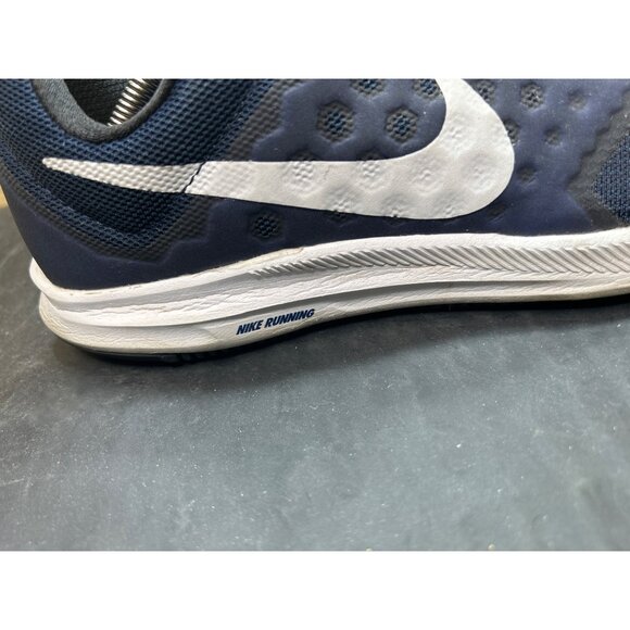 Nike Downshifter 7 Mens Running Shoes Navy & White Size 9.5 main image 4